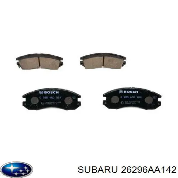 26296AA142 Subaru pastillas de freno delanteras