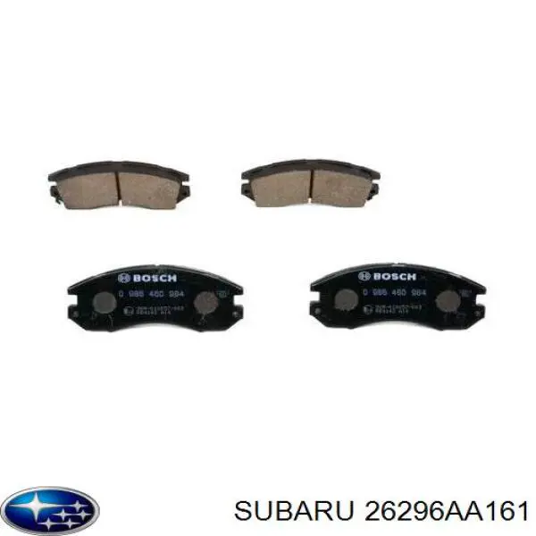 26296AA161 Subaru pastillas de freno delanteras