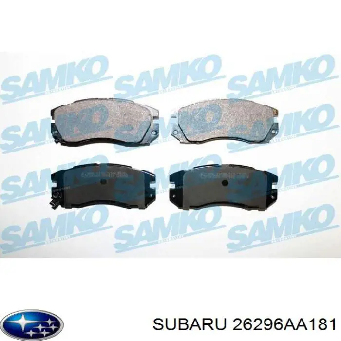 26296AA181 Subaru pastillas de freno delanteras