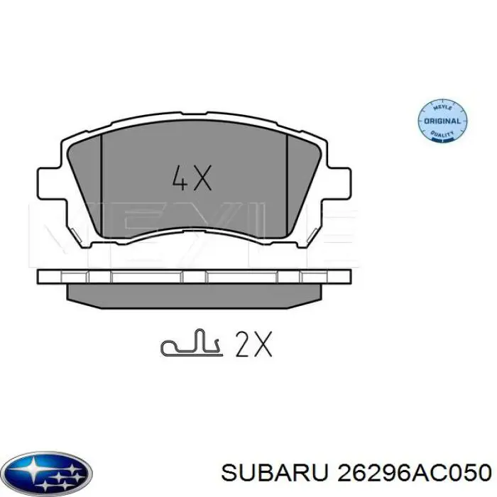 Pastillas de freno delanteras Subaru Legacy 3 BE, BH