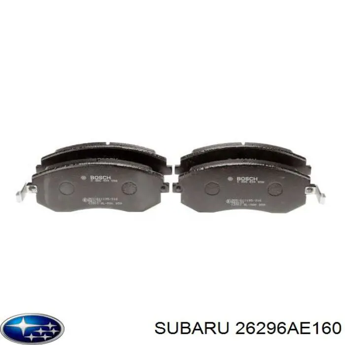 26296AE160 Subaru pastillas de freno delanteras