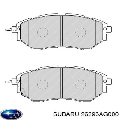 Comprar 26296AG000 Subaru Pastillas delanteras de freno