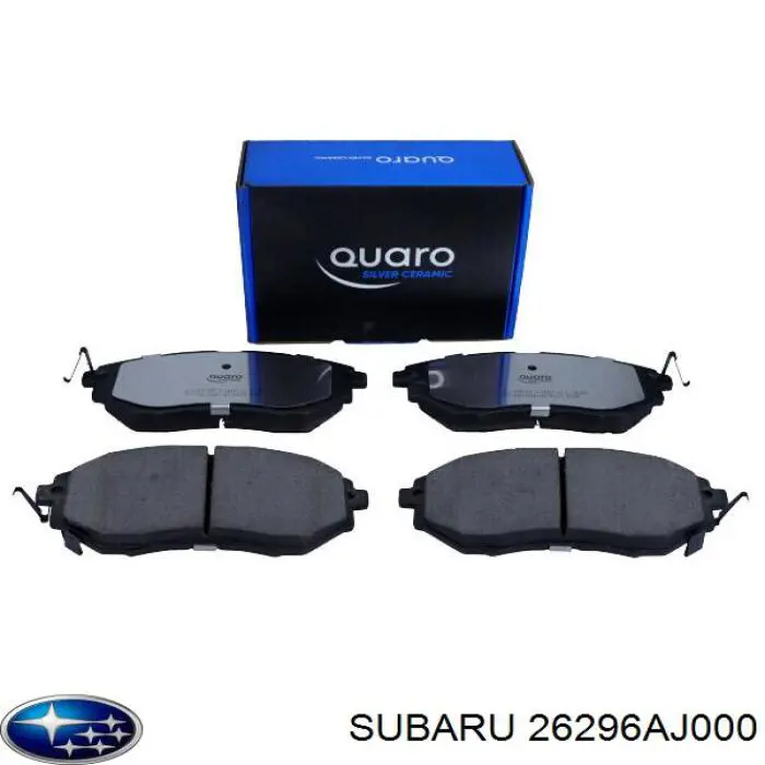26296AJ000 Subaru pastillas de freno delanteras