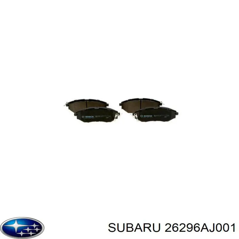 26296AJ001 Subaru pastillas de freno delanteras