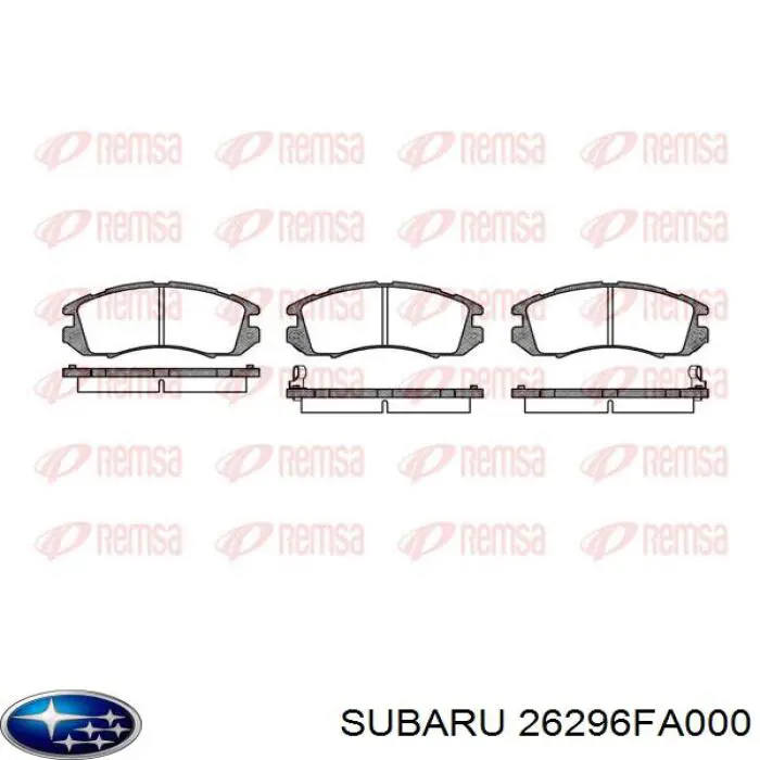 26296FA000 Subaru pastillas de freno delanteras