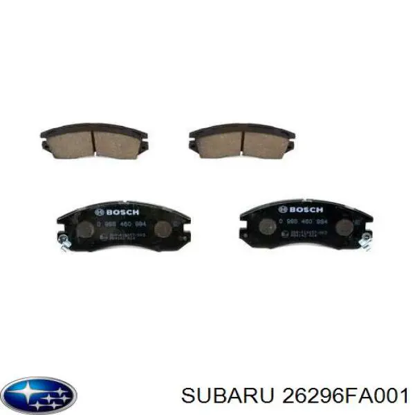 26296FA001 Subaru pastillas de freno delanteras