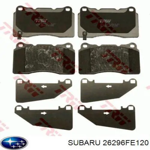 26296FE120 Subaru Pastillas delanteras
