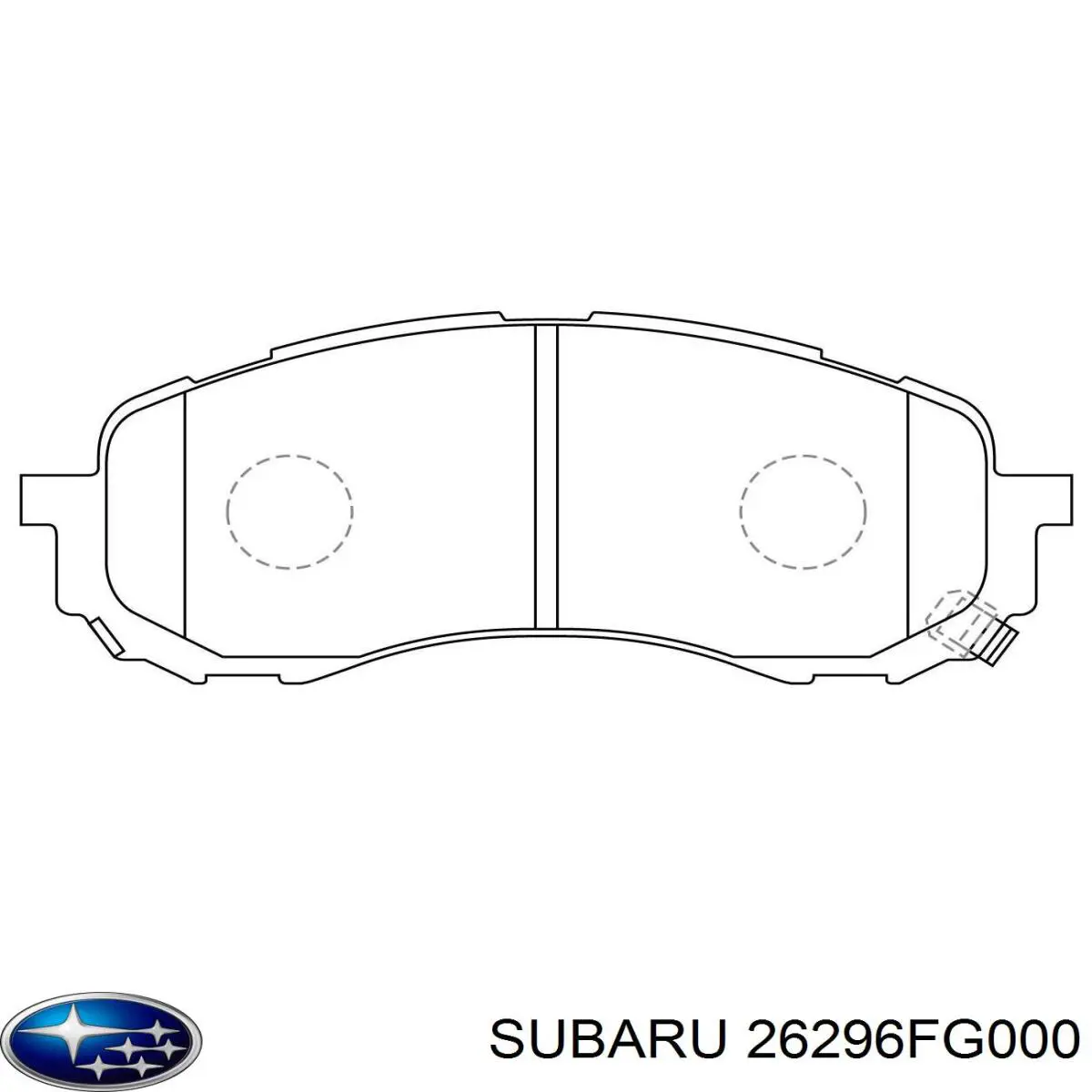 26296FG000 Subaru pastillas de freno delanteras