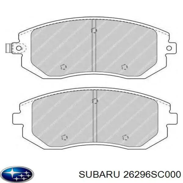 Pastillas de freno delanteras Subaru Impreza 3 GH