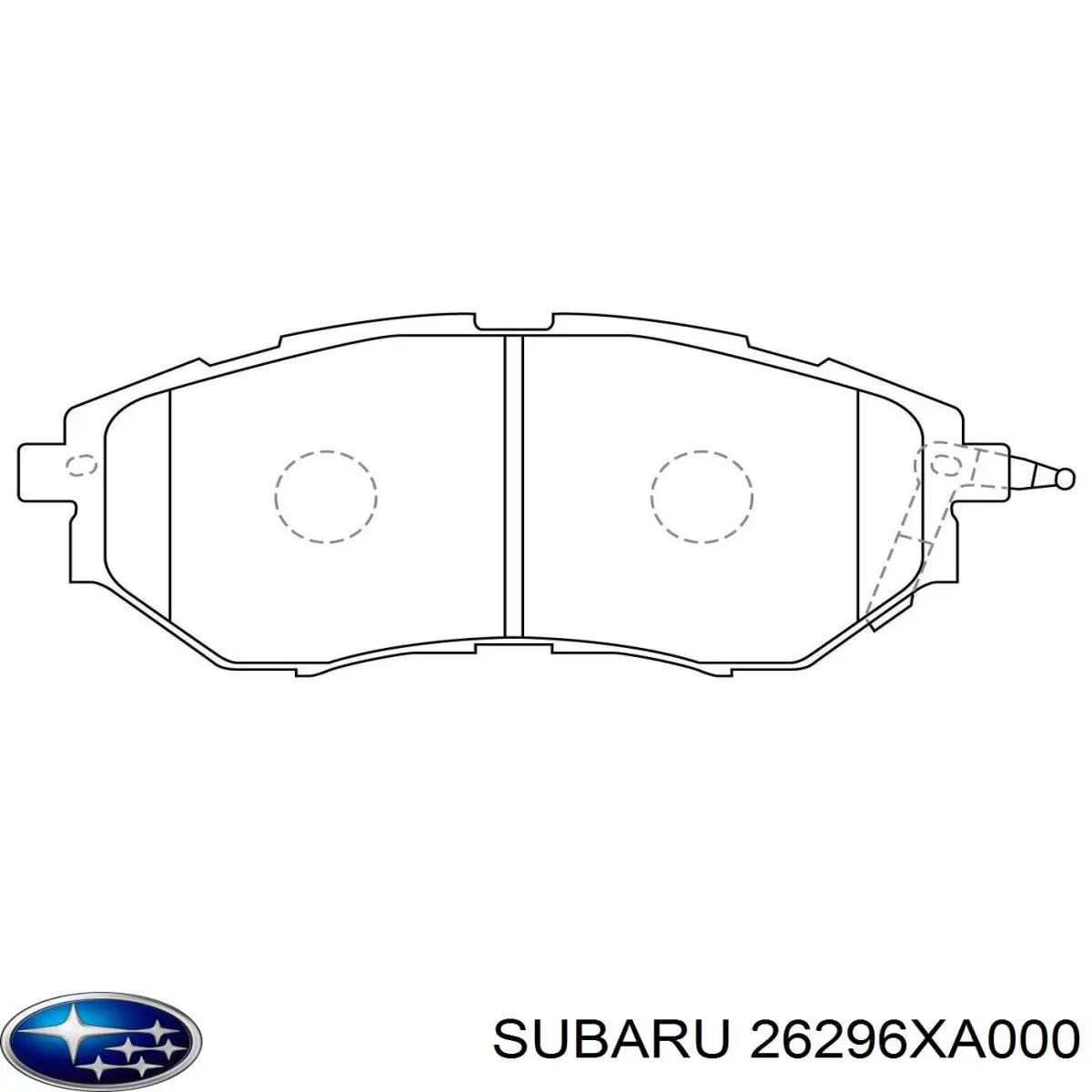 26296XA000 Subaru pastillas de freno delanteras