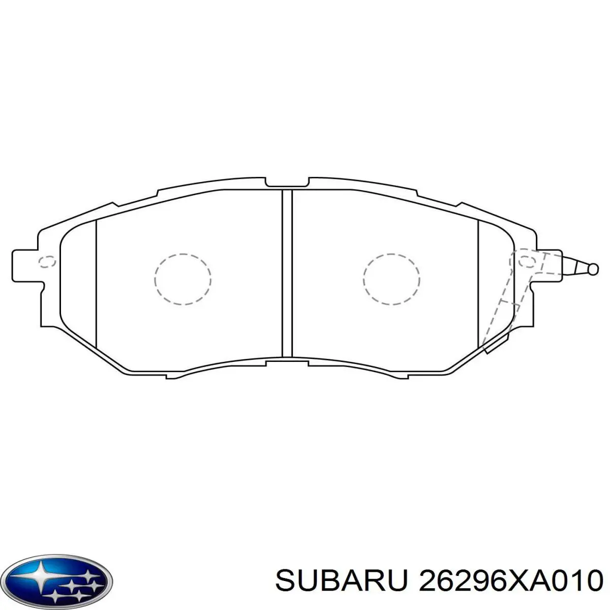26296XA010 Subaru pastillas de freno delanteras
