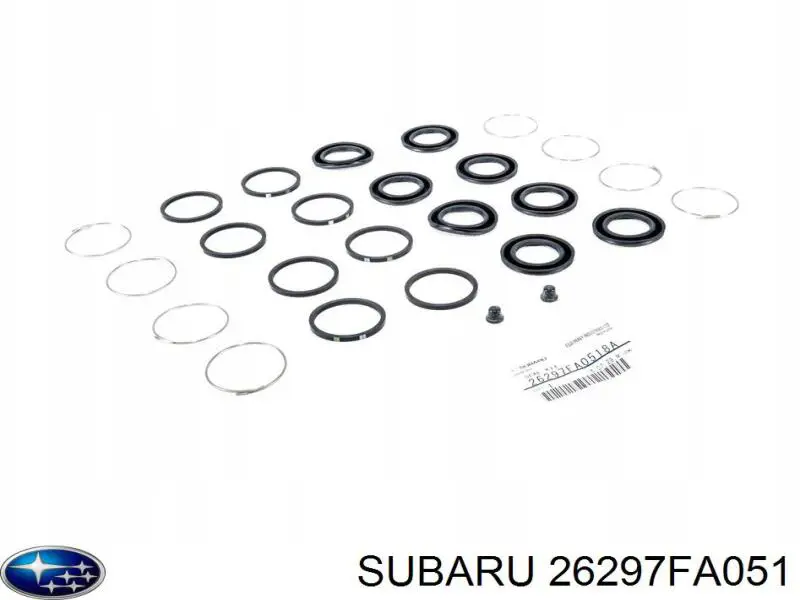 26297FA051 Subaru juego de reparación, pinza de freno delantero