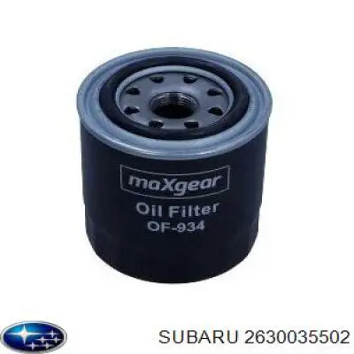 26300-35502 Subaru filtro de aceite