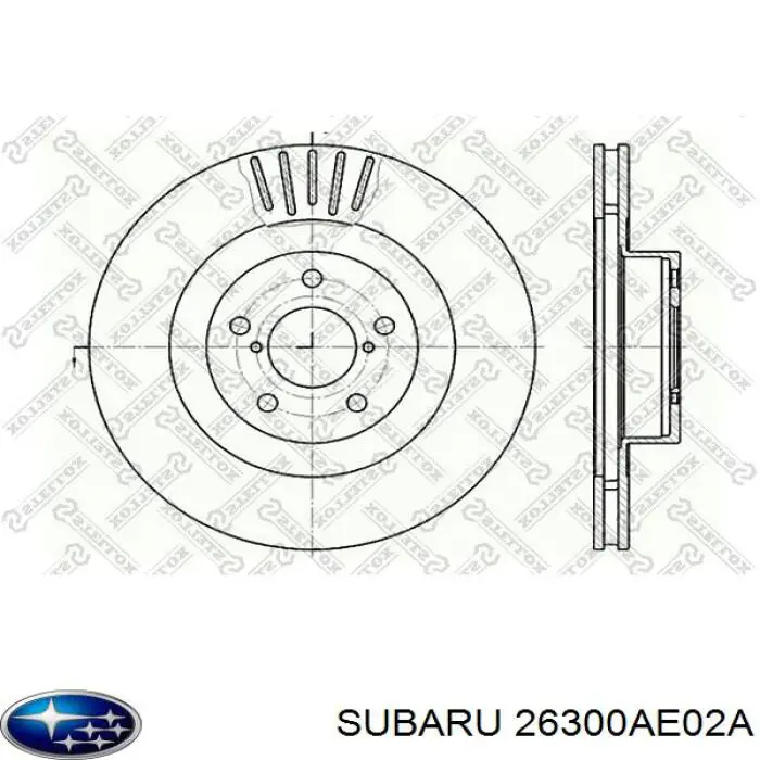 Freno de disco delantero Subaru Impreza 1 GC