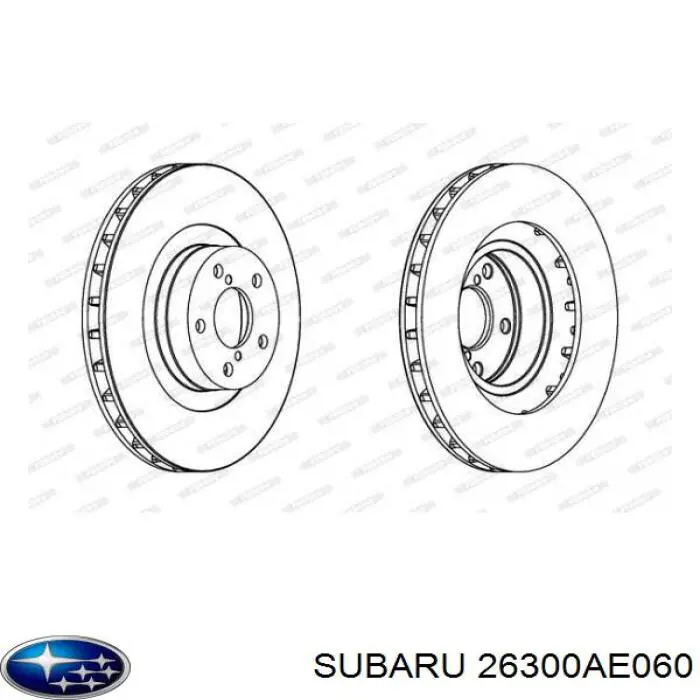 Freno de disco delantero Subaru Impreza 1 GC