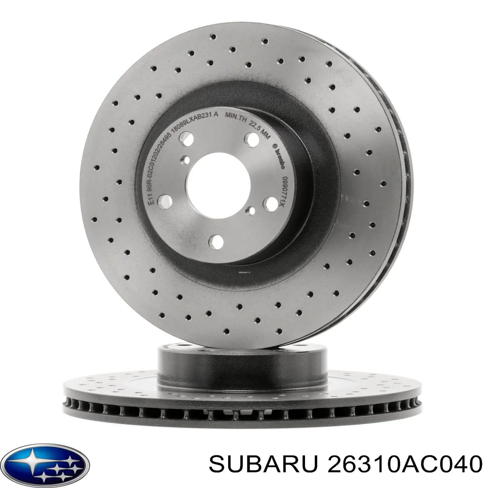 Freno de disco delantero Subaru Impreza 1 GC