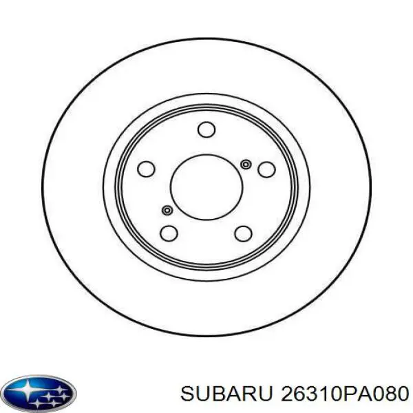 26310PA080 Subaru disco de freno delantero