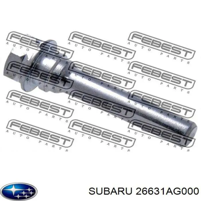Comprar 26631AG000 Subaru Pasador guía superior de la pinza de freno trasera