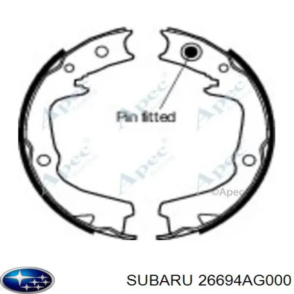 Zapatas de freno de mano Subaru 26694AG000 precio, desde 31,57 EUR