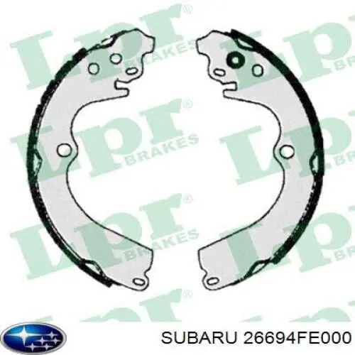 26694FE000 Subaru zapatas de frenos de tambor traseras