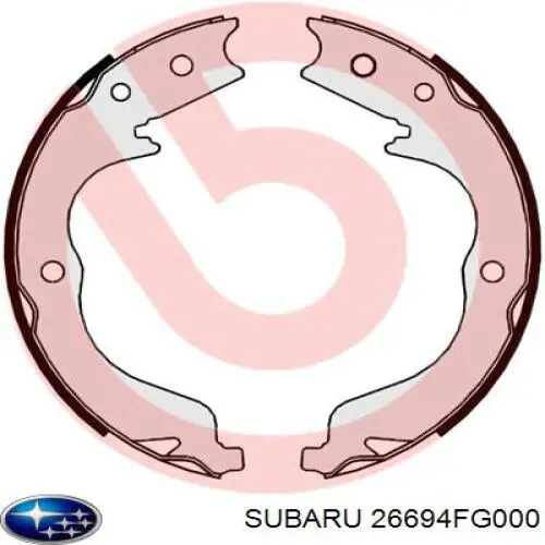 Zapatas de freno de tambor traseras Subaru 26694FG000 precio, desde 34,16 EUR