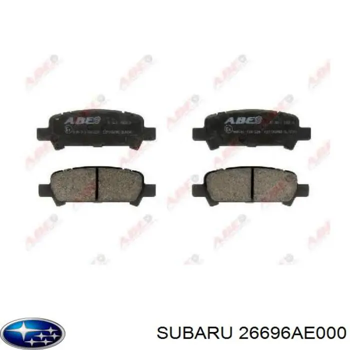 26696AE000 Subaru pastillas de freno traseras