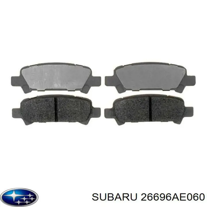 26696AE060 Subaru pastillas de freno traseras