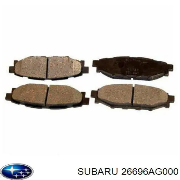 26696AG000 Subaru pastillas de freno traseras