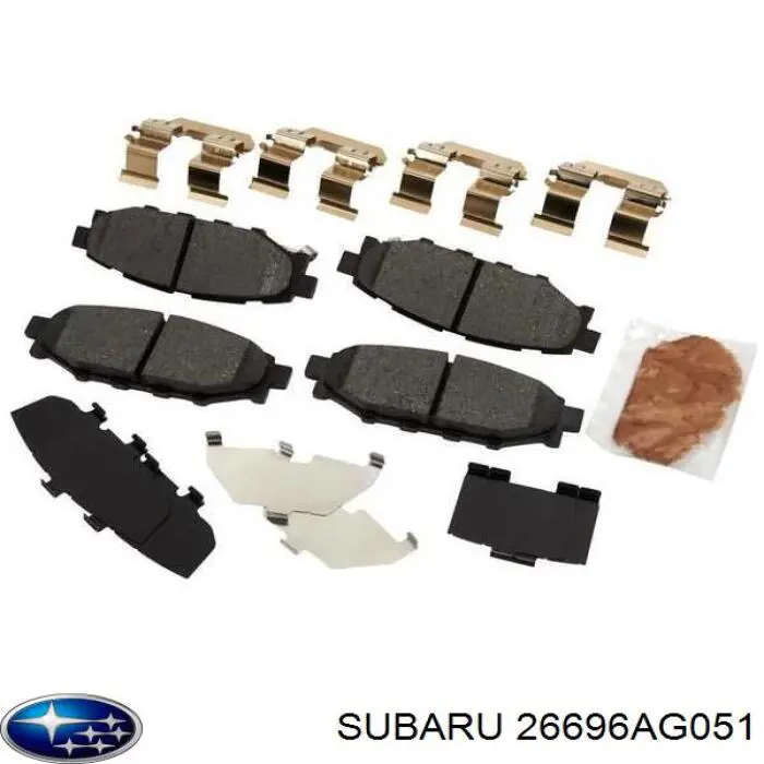 26696AG051 Subaru pastillas de freno delanteras
