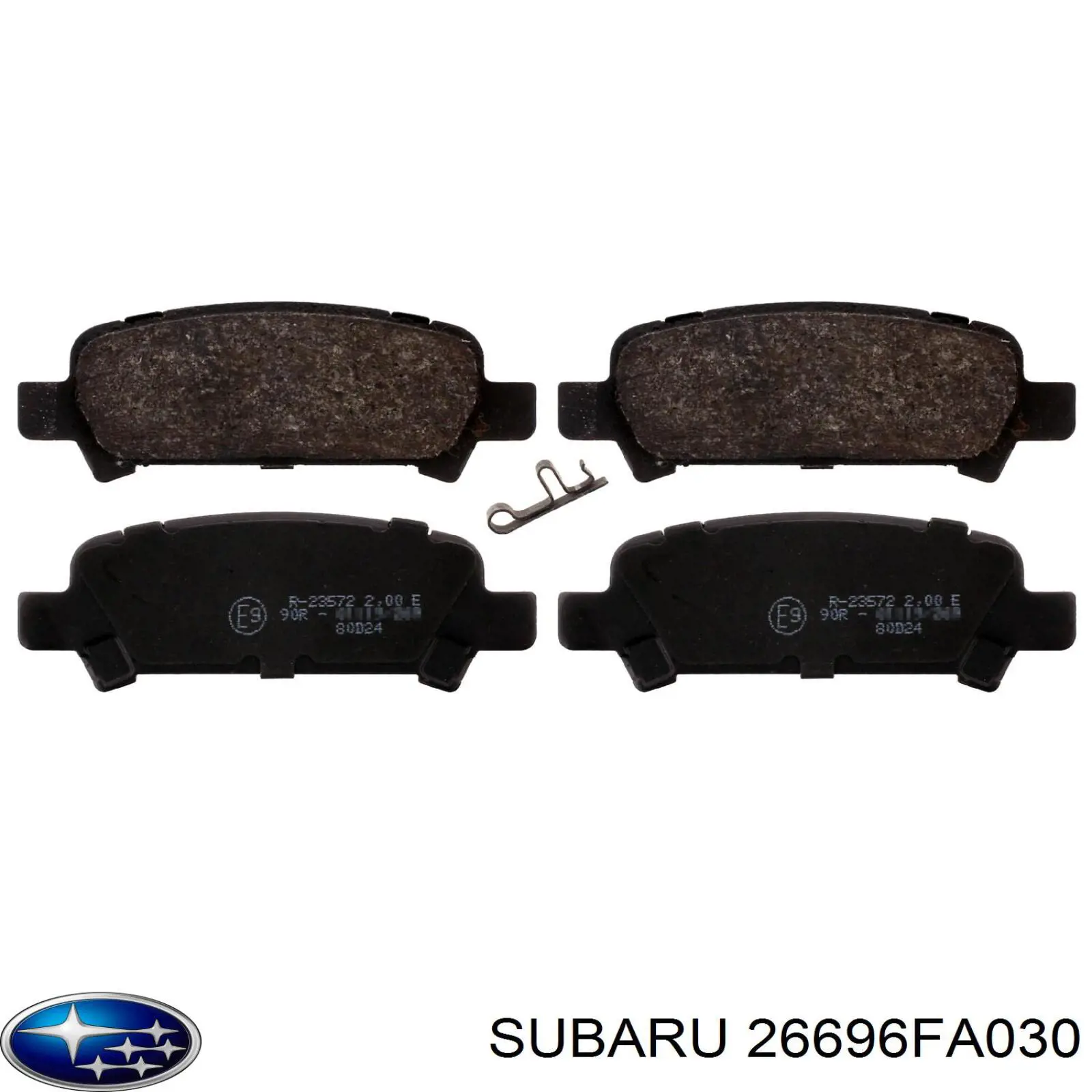 26696FA030 Subaru pastillas de freno traseras