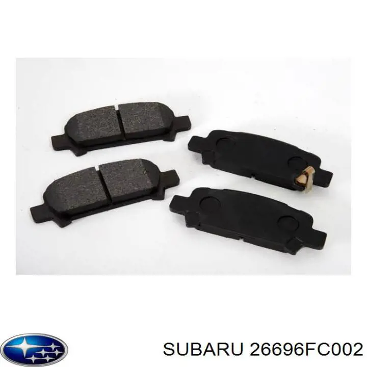 26696FC002 Subaru pastillas de freno traseras