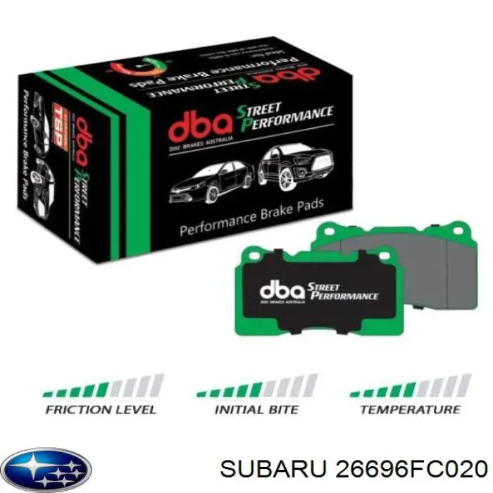 Pastillas traseras de freno Subaru 26696FC020 precio, desde 24,15 EUR