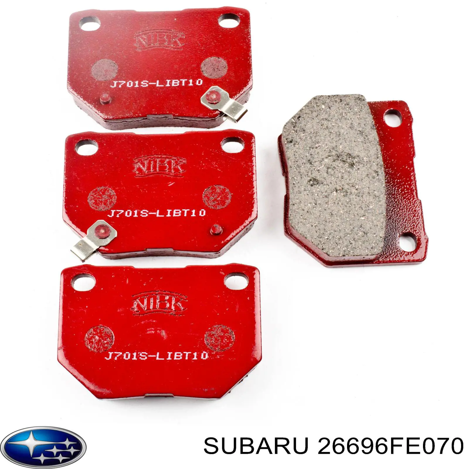 Comprar 26696FE070 Subaru Pastillas de freno traseras