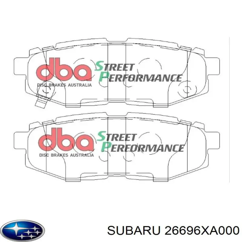 Comprar 26696XA000 Subaru Pastillas de freno traseras