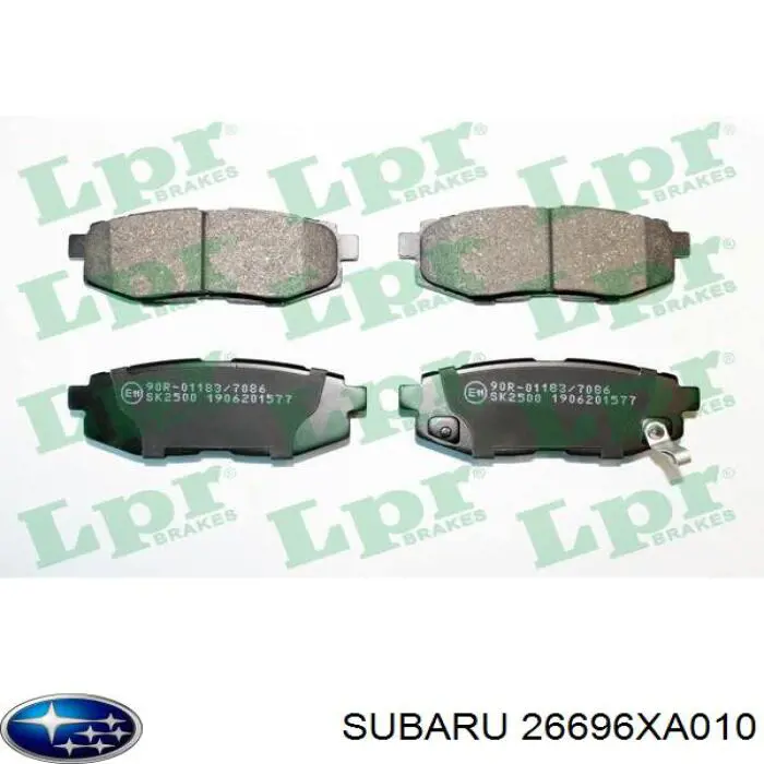 26696XA010 Subaru pastillas de freno traseras