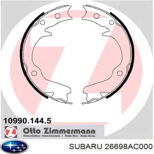 Comprar 26698AC000 Subaru Juego de zapatas de frenos, freno de estacionamiento