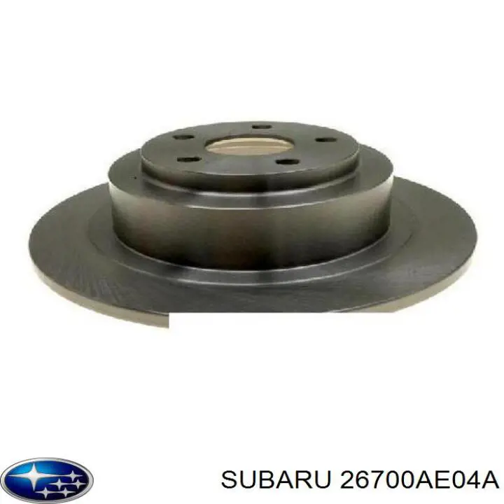 Disco de freno trasero 26700AE04A Subaru