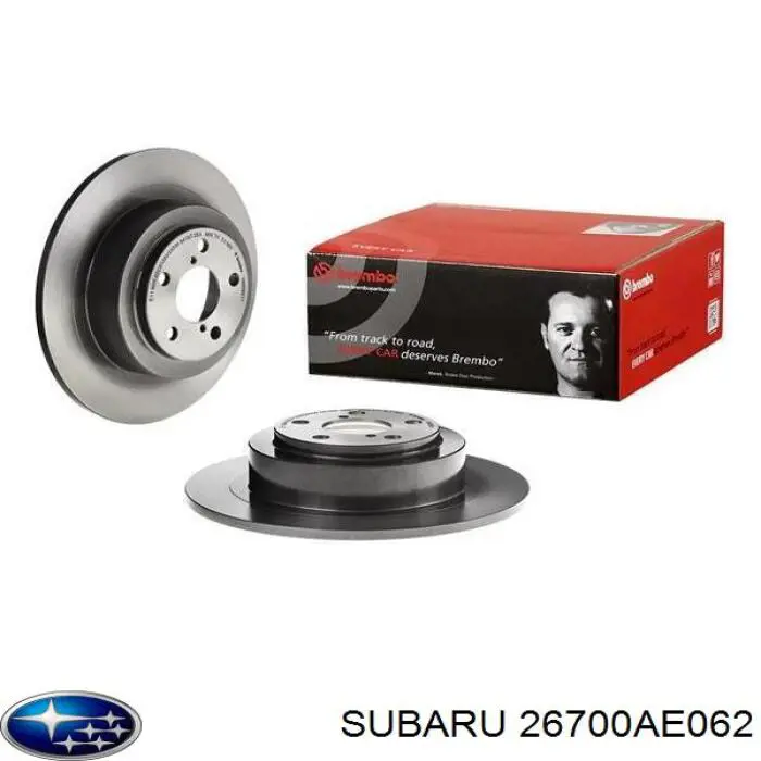 Disco de freno trasero Subaru 26700AE062 precio, desde 37,92 EUR