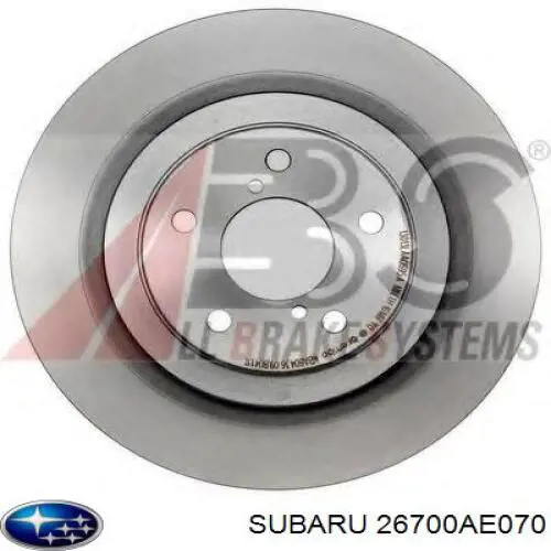 Disco de freno trasero Subaru 26700AE070 precio, desde 45,06 EUR
