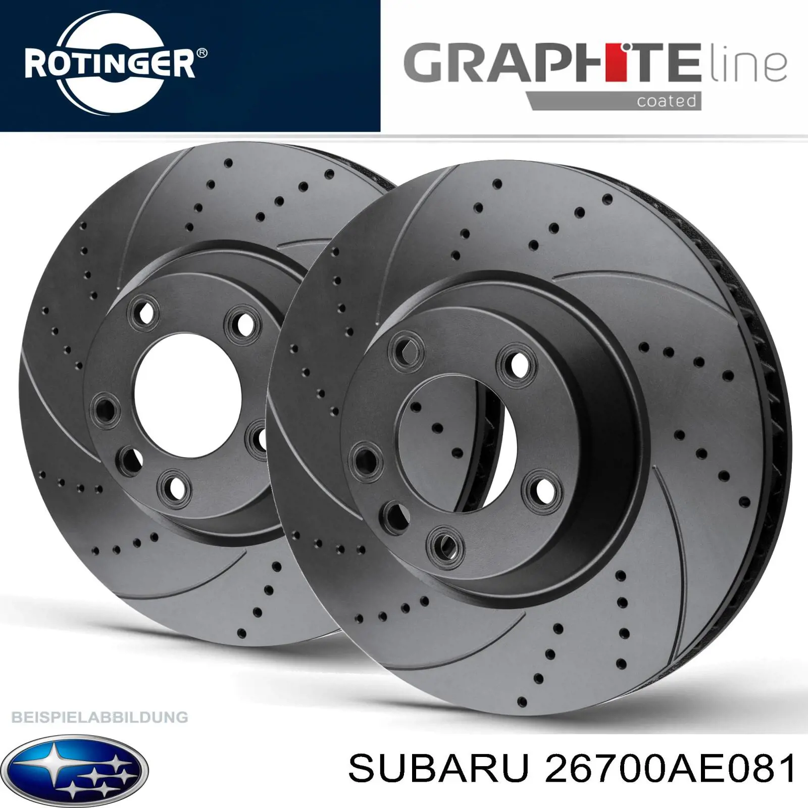 Comprar 26700AE081 Subaru Disco de freno trasero