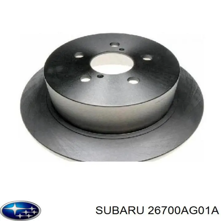 26700AG01A Subaru disco de freno trasero