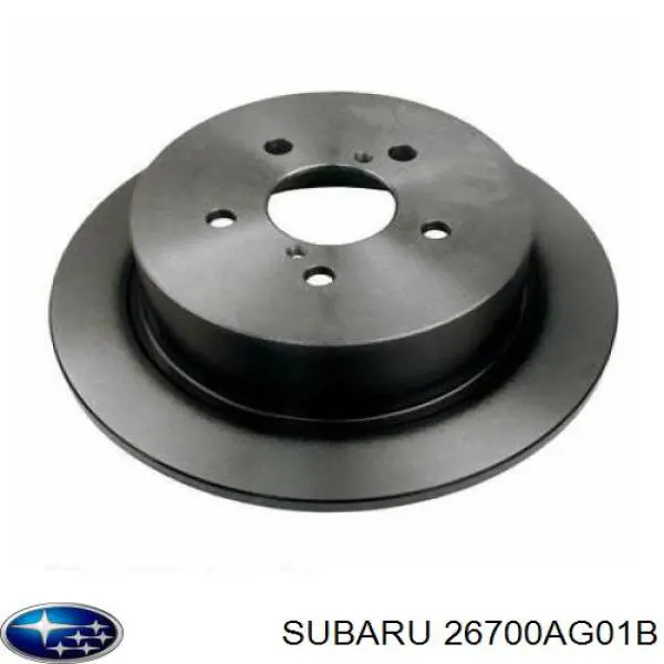 26700AG01B Subaru disco de freno trasero