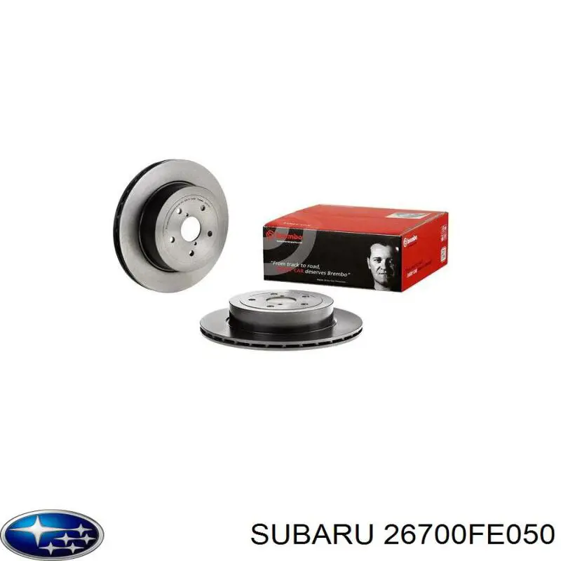 26700FE050 Subaru disco de freno trasero