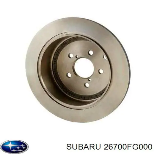Comprar 26700FG000 Subaru Disco de freno trasero
