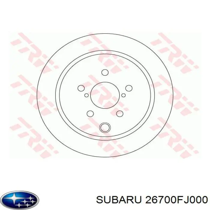 Comprar 26700FJ000 Subaru Disco de freno trasero