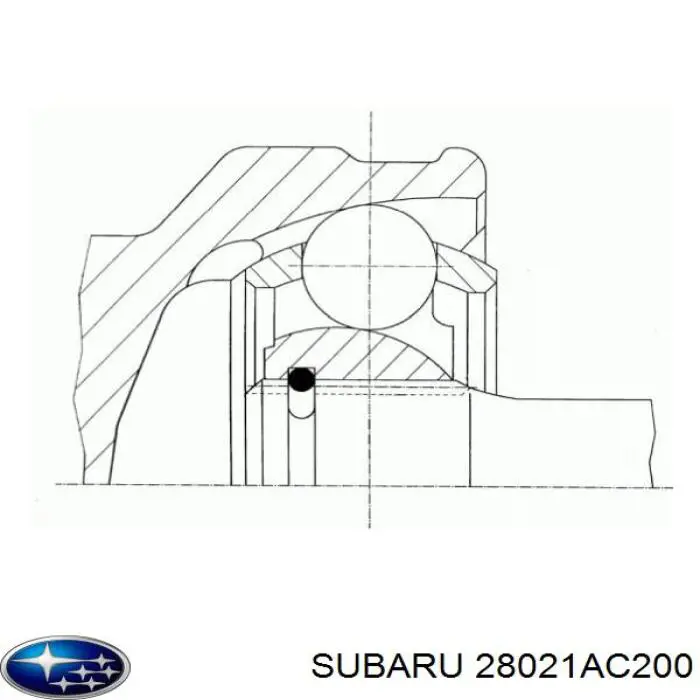 28021AC200 Subaru árbol de transmisión delantero