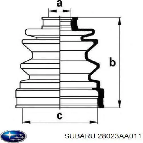 Comprar 28023AA011 Subaru Fuelle de semieje delantero interior