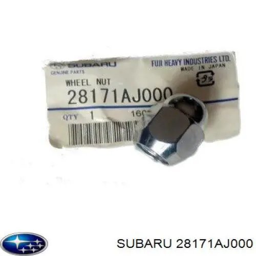 Tuerca de rueda Subaru Legacy 2 BD, BG
