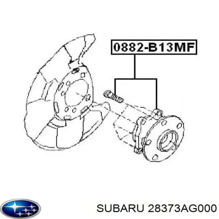 Buje de rueda delantero Subaru 28373AG000 precio, desde 73,43 EUR
