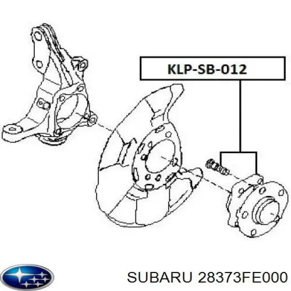 Comprar 28373FE000 Subaru Bujes de ruedas